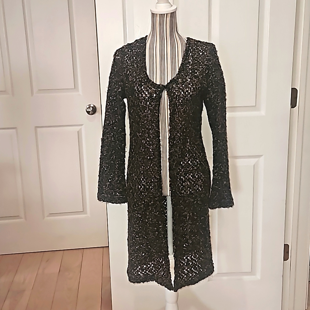 Mandee Women Vintage longline Cardigan Size L